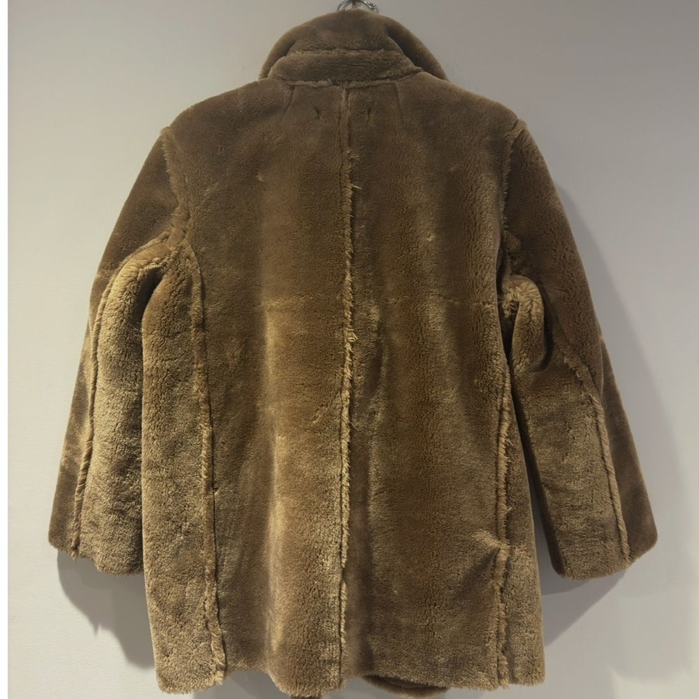 J.Crew Women's Faux-fur peacoat Size L - Picture 6 of 6